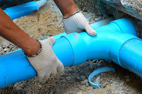 New pipe sewer repair