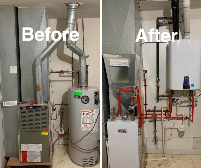 Water Heater Before After